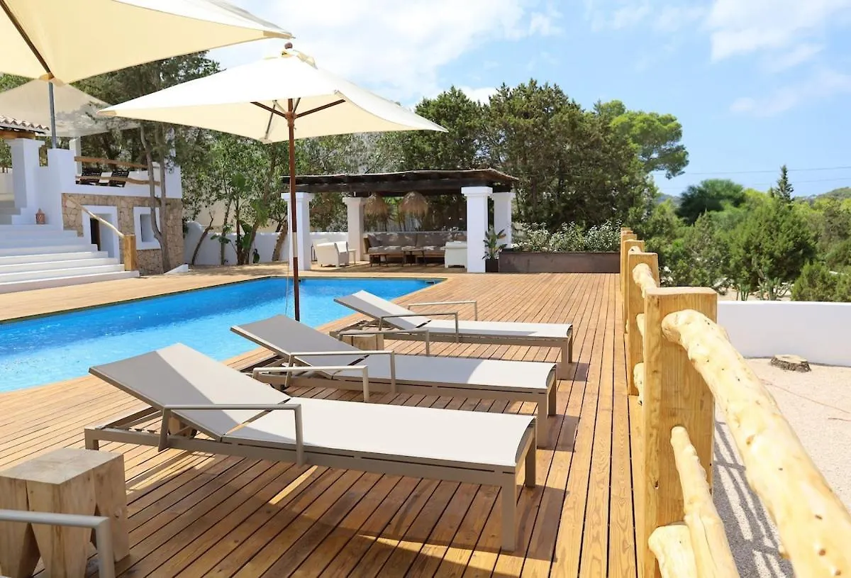 Villa Can Rafel Is A 5 Minute Walk From The Beach Amazing View Calm Area Renewed 100 Porcien On 2024 Pool Ac San José